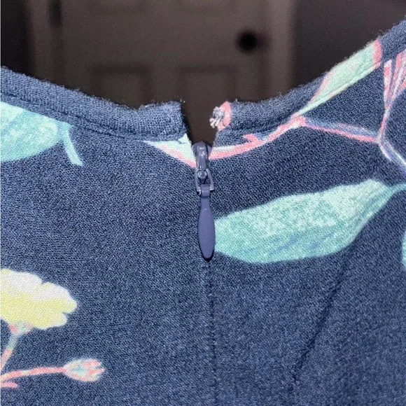 Banana Republic Navy Floral Midi Dress - Picture 7 of 8